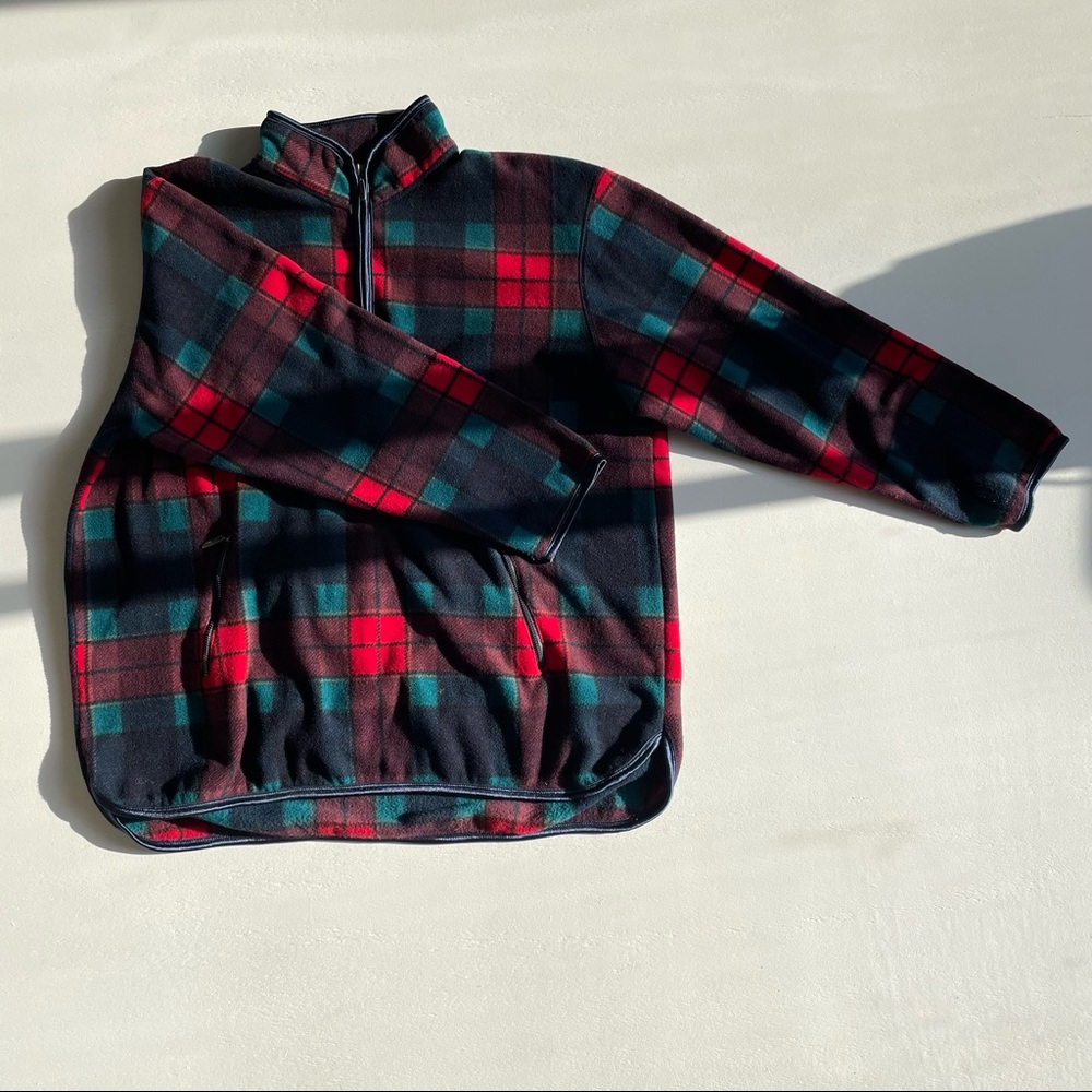 Catalina Plaid Pull Over Fleece
